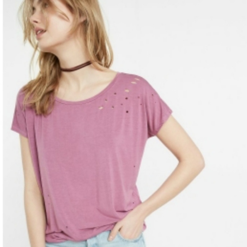 NWT.. Express Distressed Top